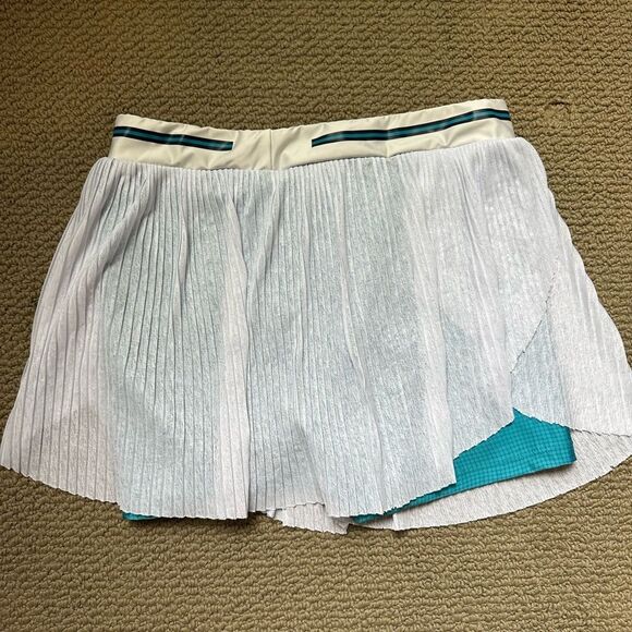 Fila White and Teal Pleated Skirt - Picture 3 of 4